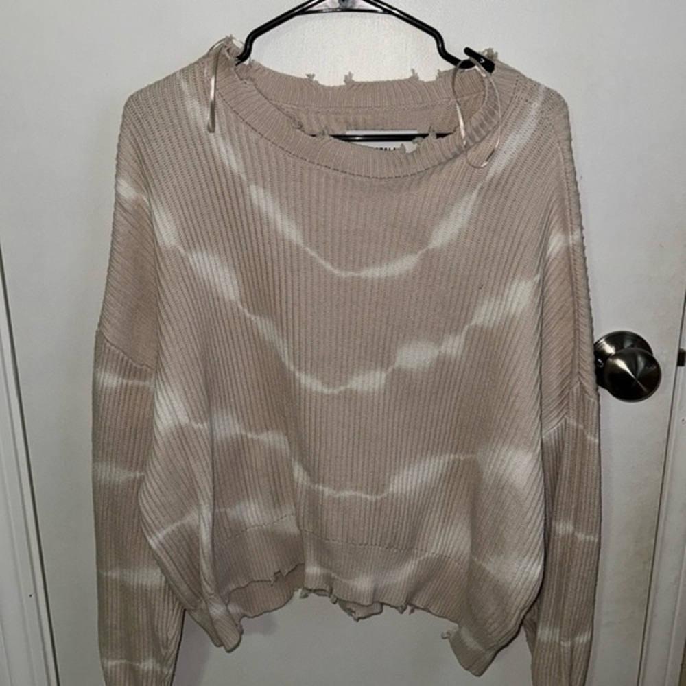 Pistola eve crop Women’s medium‎ sweater cream/ white stripes